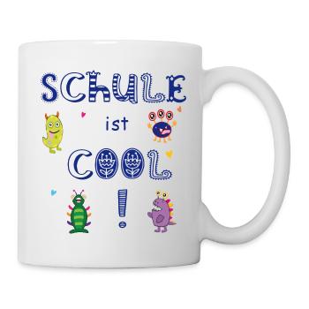 L’école est cool Inscription à l’école - Mug blanc - blanc - Droite