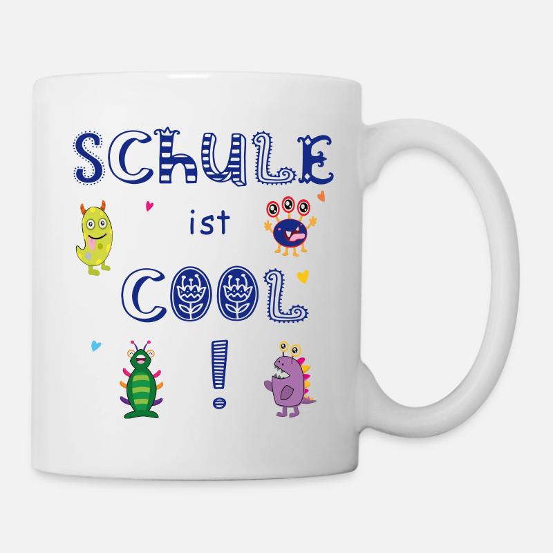 School is Cool School Enrollment - Mug - white