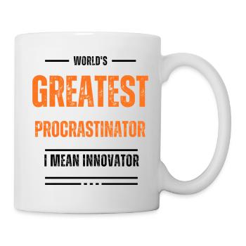 Das Genie der Prokrastination - Tasse - Weiß - Rechts