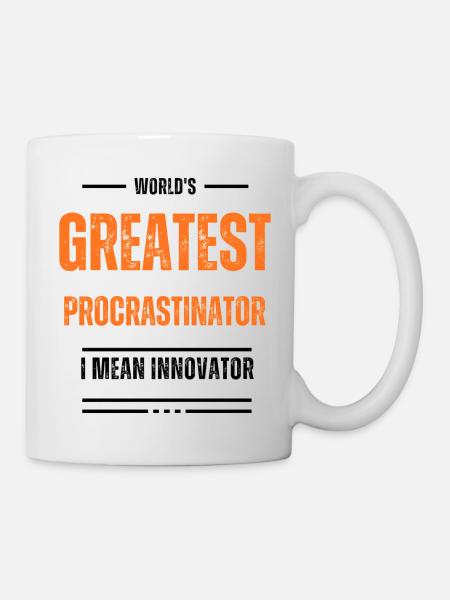 Le génie de la procrastination - Mug blanc - blanc