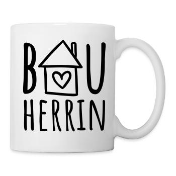 Bauherrin (Farbwechsel / Farbe änderbar) - Tasse - Weiß - Rechts