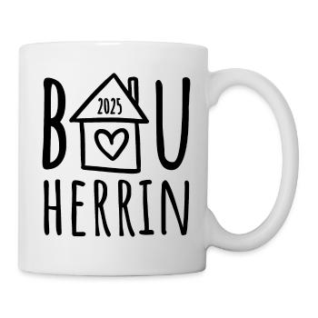 Bauherrin 2025 - Tasse - Weiß - Rechts