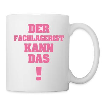 Lustig Fachlagerist - Tasse - Weiß - Rechts
