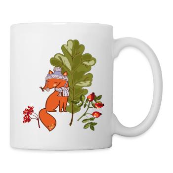 Fox in autumn - Mug - white - Right