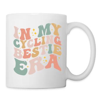 In My Cycling Bestie Era Retro Game Day | Cycling - Mug blanc - blanc - Droite