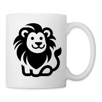 NIEDLICHER LÖWE - Tasse - Weiß - Rechts