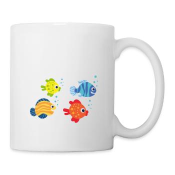 WTF T-shirt - Where's The Fish? VARIOUS - Mug - white - Right