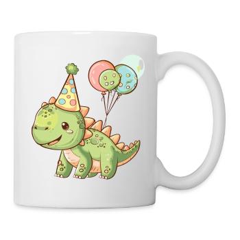 Dinosaure stégosaure anniversaire bébé - Mug blanc - blanc - Droite