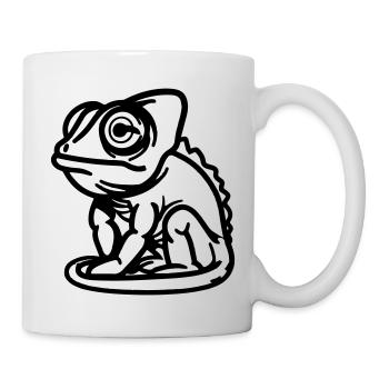 Chamäleon - Tasse - Weiß - Rechts