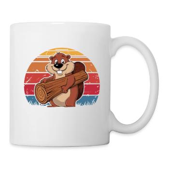 A Clean Beaver Always Gets More Wood Humor Adult - Mug - white - Right