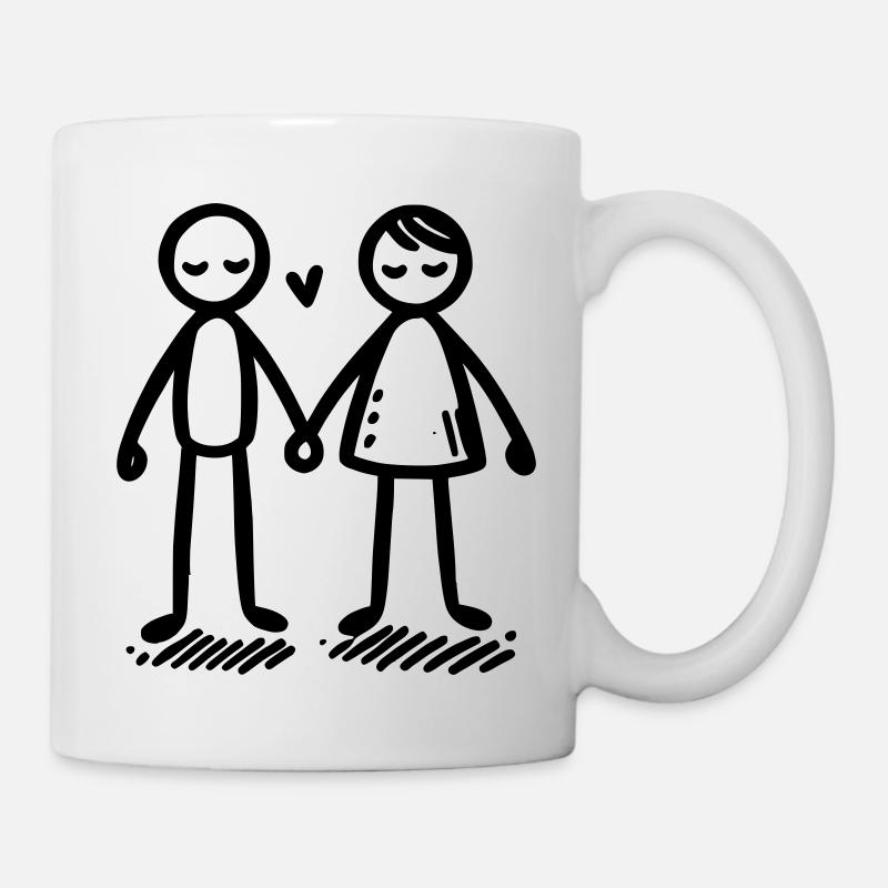 Wir stehen zusammen Mann und Frau - Tasse - Weiß