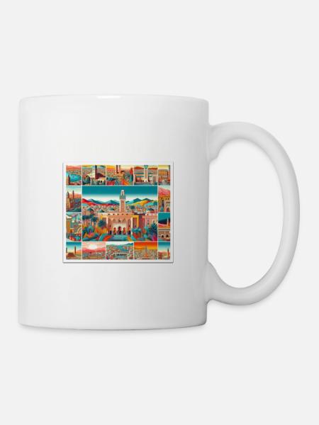 MORROCCO CITIES - Mug blanc - blanc