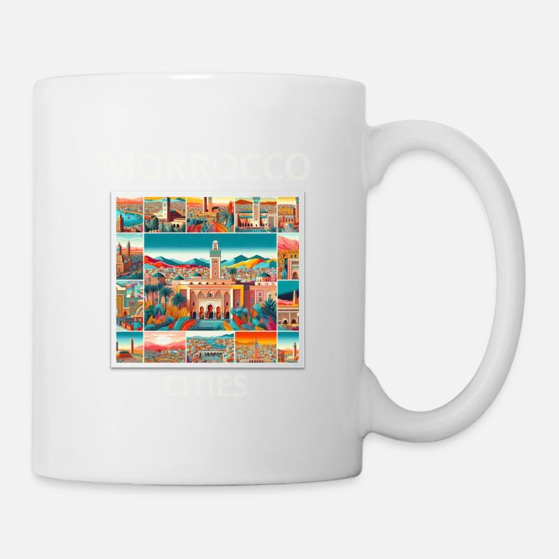 MORROCCO CITIES - Mug blanc - blanc