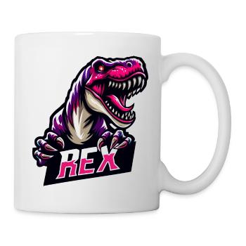 Dino Rex - Tasse - Weiß - Rechts