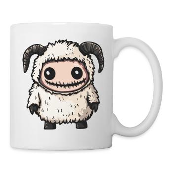 Schaf Halloween Lustig Zombie - Tasse - Weiß - Rechts