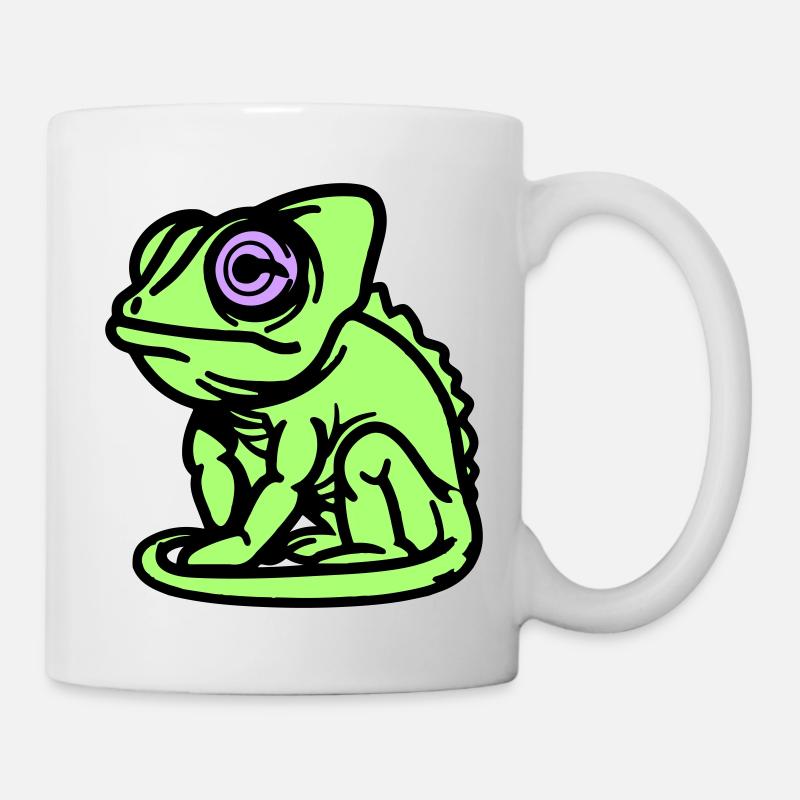 Chamäleon - Tasse - Weiß