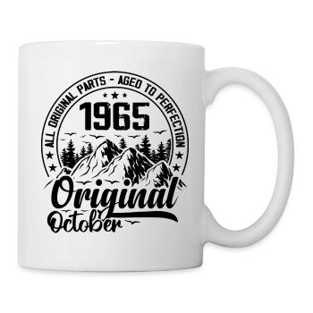 1965 October Original 59 Years Anniversary Gift - Mug - white - Right