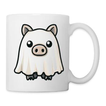 Cochon HalloweenSanglier fantôme - Mug blanc - blanc - Droite