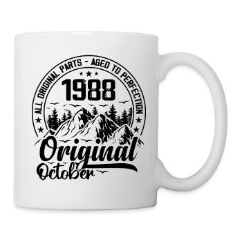 1988 October Original: 36 Years Anniversary Gift - Mug - white - Right