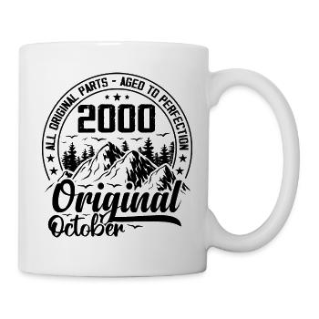 2000 October Original: 24 Years Birthday Gift - Mug - white - Right