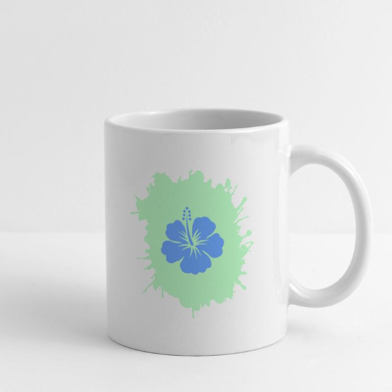 Hibiscus blobs Mug