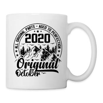 2020 October Original: 4 Year Anniversary Gift - Mug - white - Right