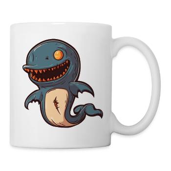 Dolphin Halloween Comic Funny - Mug - white - Right