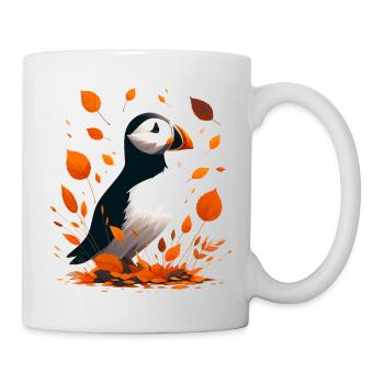 Papageitaucher im Herbst - Tasse - Weiß - Rechts