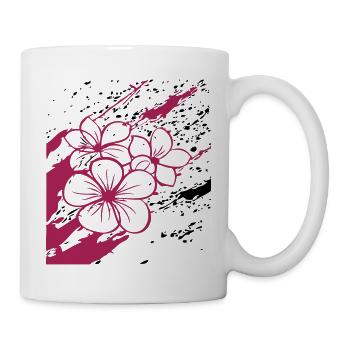 Flowers in the Wind, Flowers - Mug - white - Right