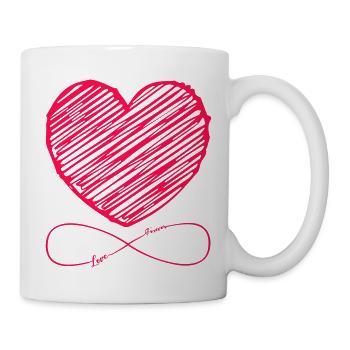 Heart Love Infinite - Mug - white - Right