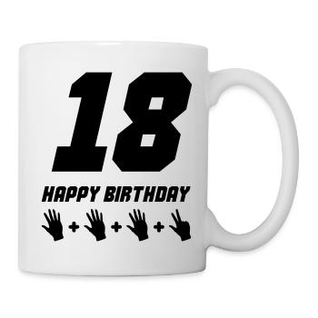 Happy Birthday 18 - Mug - white - Right