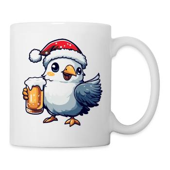 Dove Bird Bière Noël Noël - Mug blanc - blanc - Droite