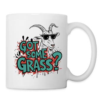 Goat Humor – Do you have some weed? - Mug - white - Right