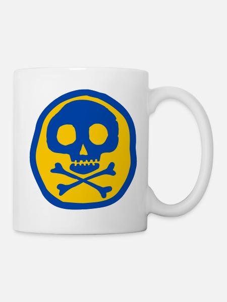 Skull and bones - Mug - white