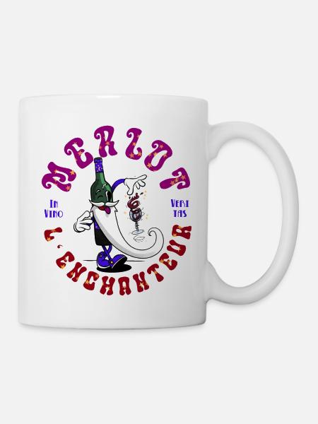 Merlot der Verzauberer - Tasse - Weiß