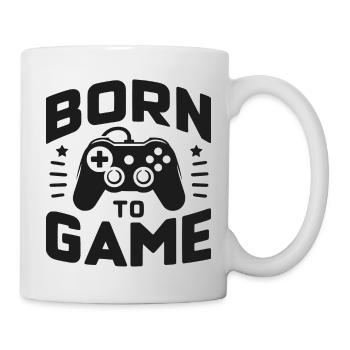 Geboren für das Spiel - Tasse - Weiß - Rechts