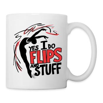 Yes, I do flips and stuff! - Mug - white - Right