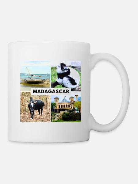 Symbols of Madagascar - Mug - white