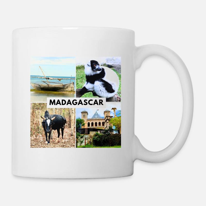 Symboles de Madagascar - Mug blanc - blanc