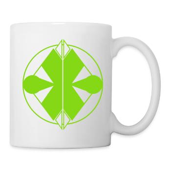 Modern Green Logo – Natural & Abstract Balance - Mug - white - Right
