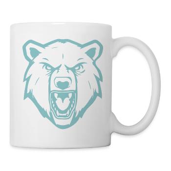 ours blanc - Mug blanc - blanc - Droite