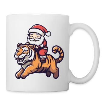Tiger Santa Claus - Mug - white - Right