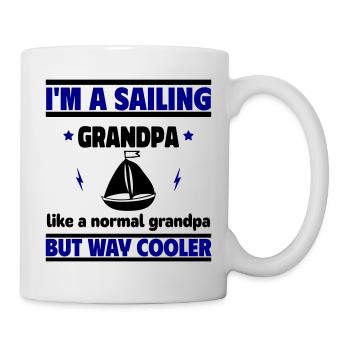 I'm a sailing grandpa, just a lot cooler - Mug - white - Right