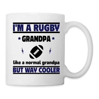 Ich bin ein Rugby-Opa wie ein Opa, nur cooler - Tasse - Weiß - Rechts