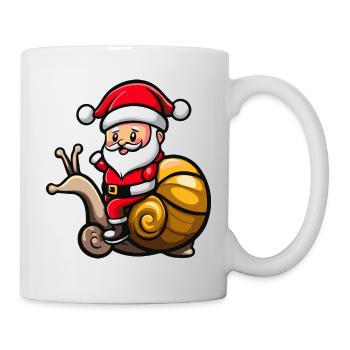 Snail Santa Claus - Mug - white - Right