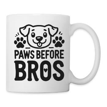 Pfoten vor Bros - Tasse - Weiß - Rechts