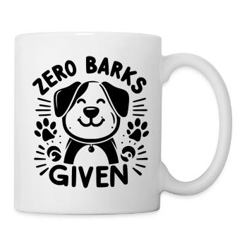 Zero Barks Given - Mug - white - Right