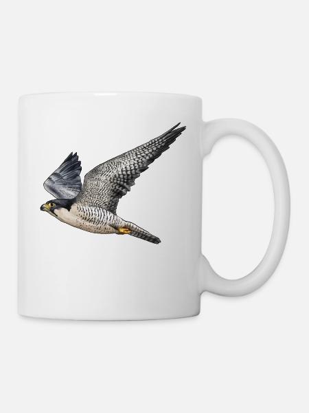 Faucon pèlerin en vol - Mug blanc - blanc