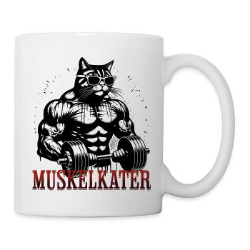 Sore Muscles Cat Gym Funny - Mug - white - Right