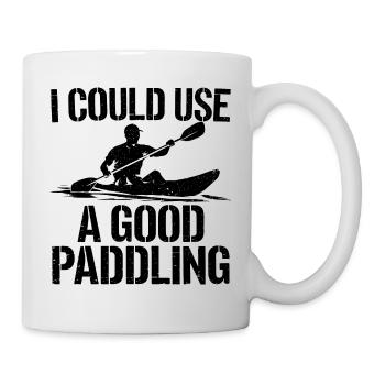 Humor for kayak fans - Mug - white - Right